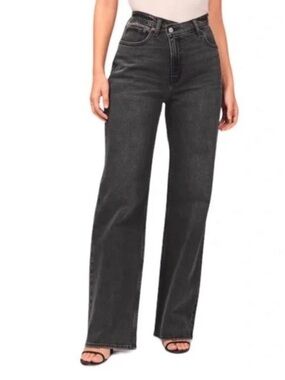 Abercrombie & Fitch 90s Relaxed Jean High Rise Black 27 4